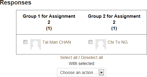 Group Choice Responses